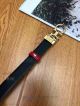 AAA Ferragamo Adjustable Belt For Women - Red And Black Leather Gold Gancini Buckle (6)_th.jpg